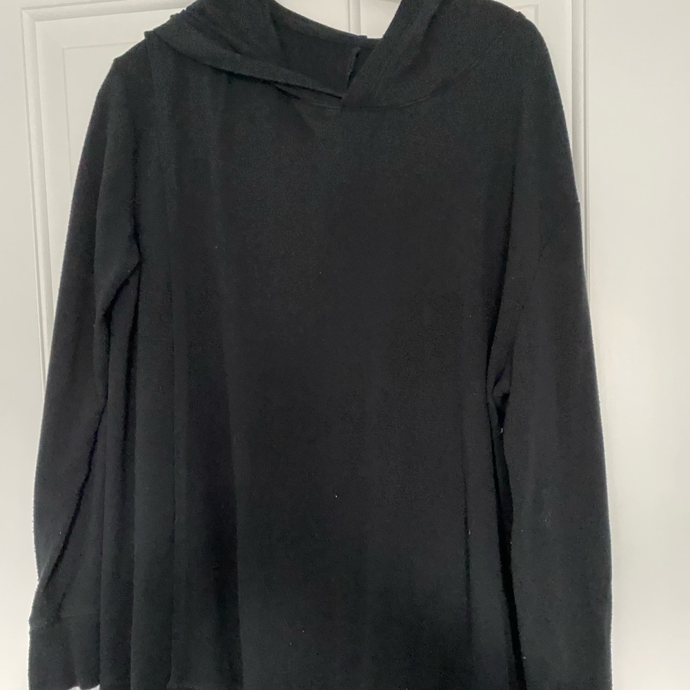 Super soft, black nursing hoodie